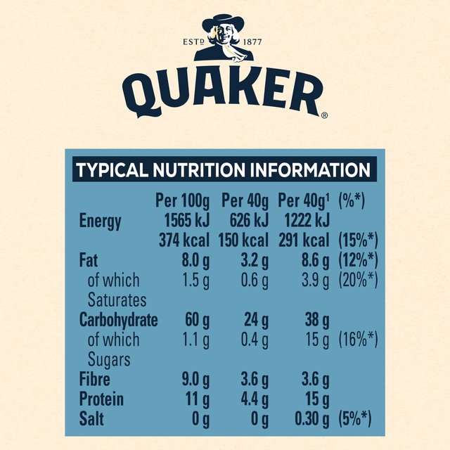 Quaker Rolled Oats Porridge Cereal   500g GOODS M&S   