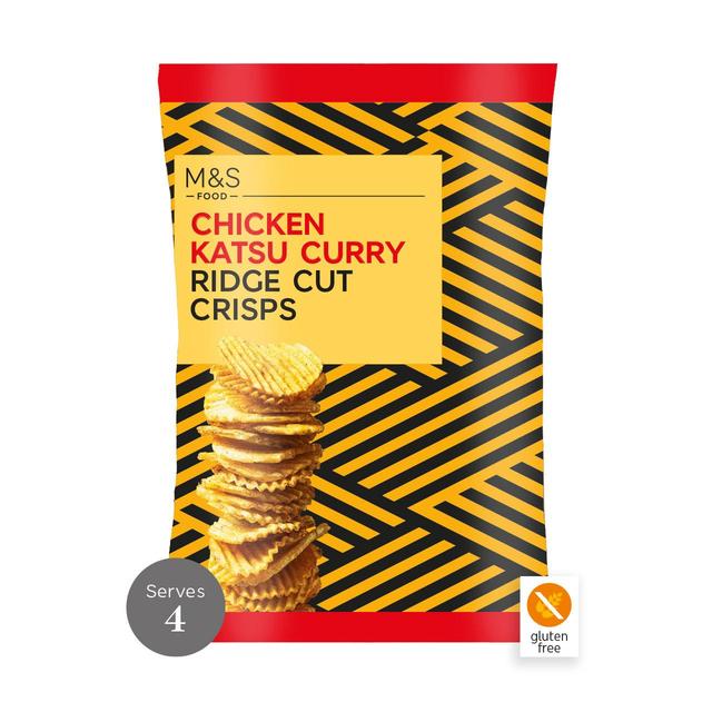 M&S Chicken Katsu Curry Ridge Cut Crisps   135g