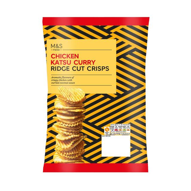 M&S Chicken Katsu Curry Ridge Cut Crisps   135g GOODS M&S   