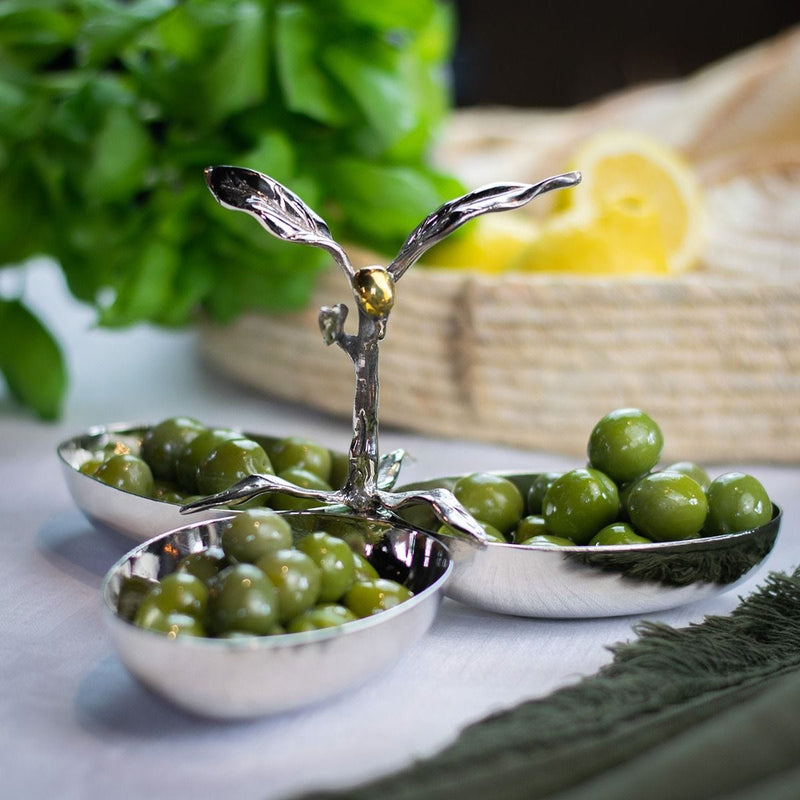 Culinary Concepts olive server three section, UK version