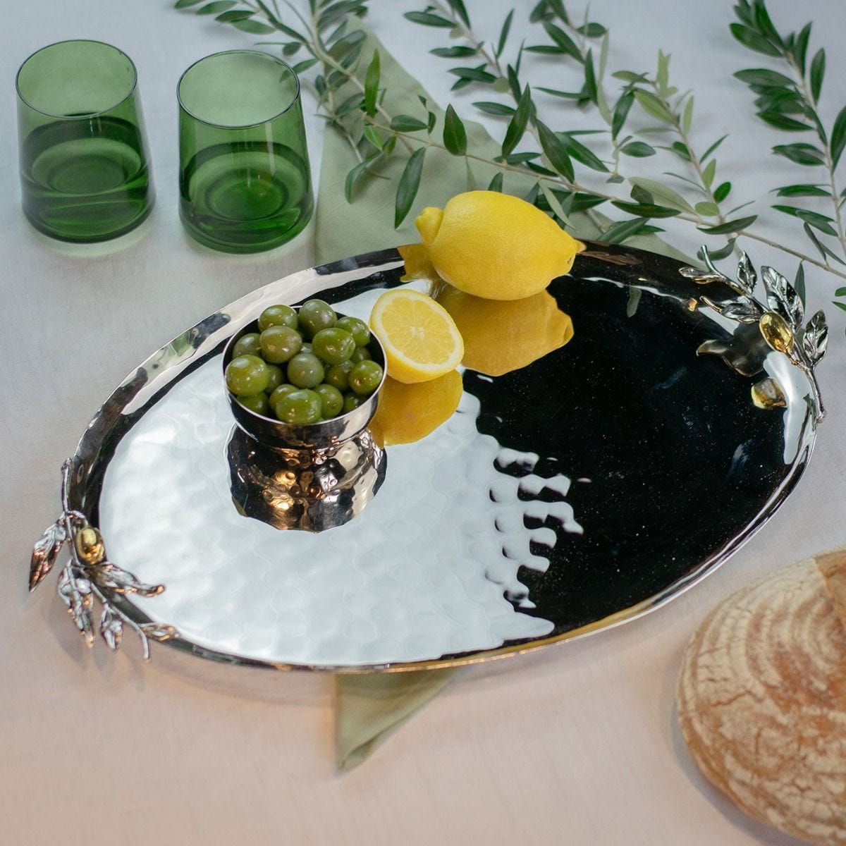 Culinary Concepts olive oval serving tray, imported from the UK