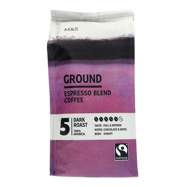 M&S Fairtrade Espresso Ground Coffee   227g