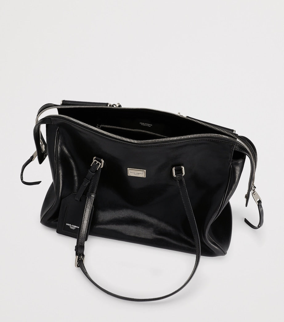 Dolce&Gabbana Vittoria calfskin shoulder bag - British product