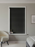 Next Solstice blackout roller blind in black made to measure (British brand)