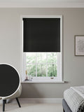 Next Solstice blackout roller blind in black made to measure (British brand)
