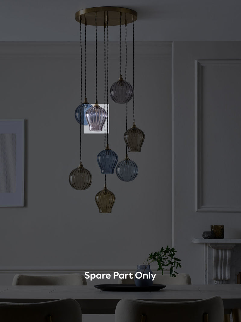 Hampton grey glass shade spare part (British brand)