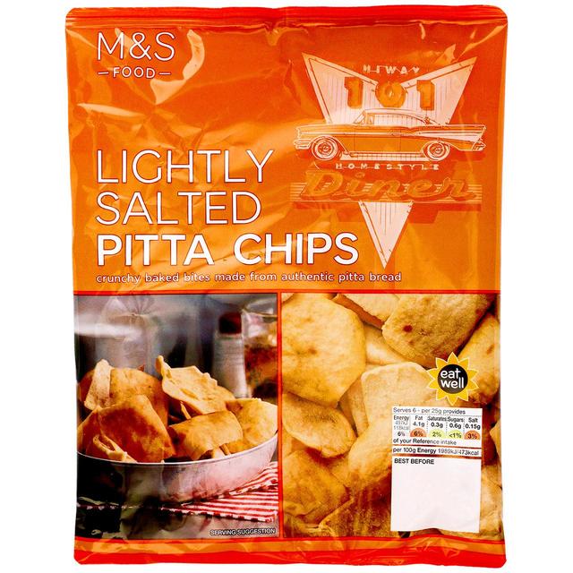 M&S Lightly Salted Pitta Chips   150g