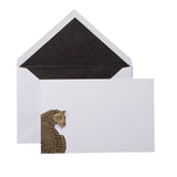 Mount Street Printers leopard notecards set of 10 (British brand)