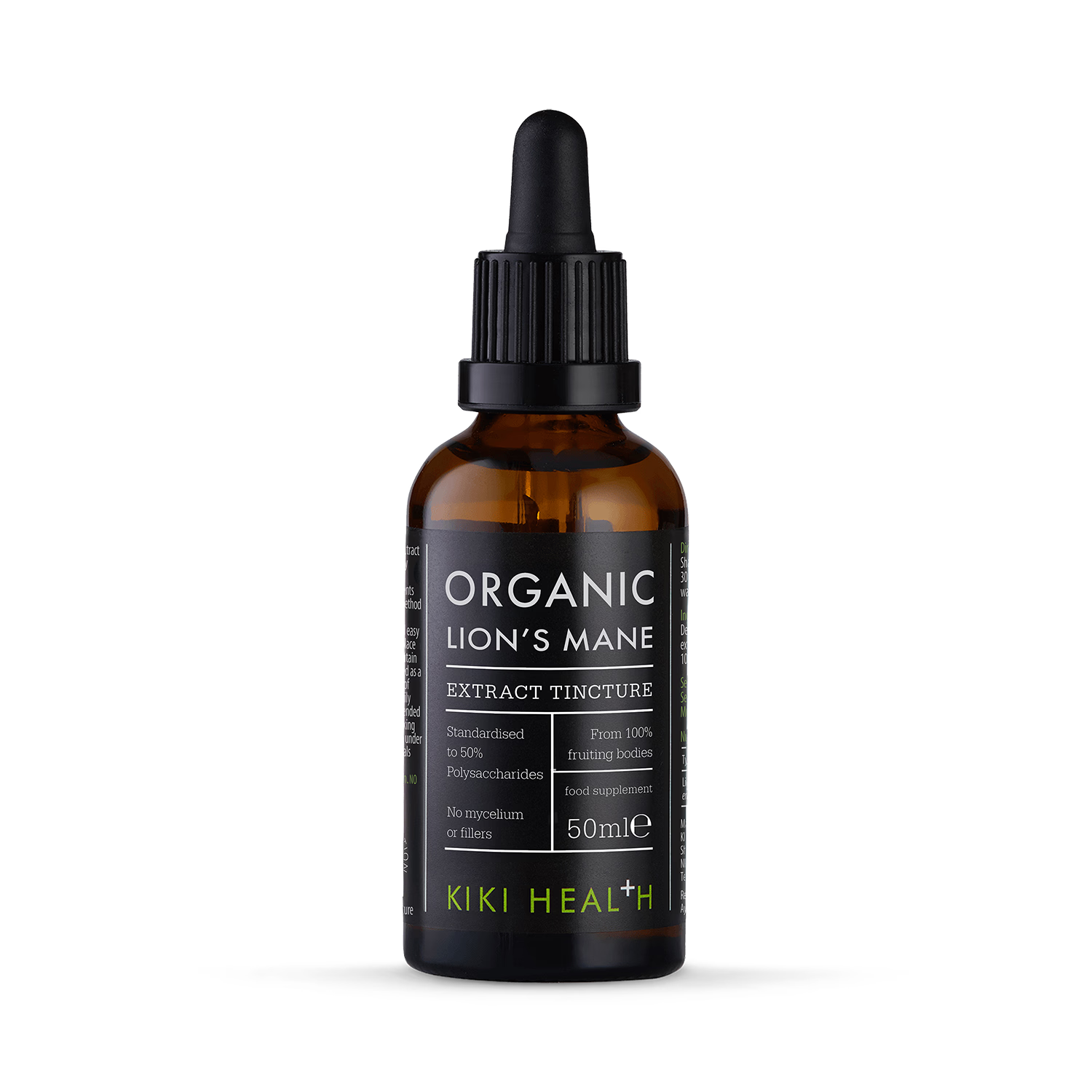 KIKI Health organic Lion's Mane tincture 50ml - British product