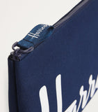 Harrods medium cotton logo pouch, UK version