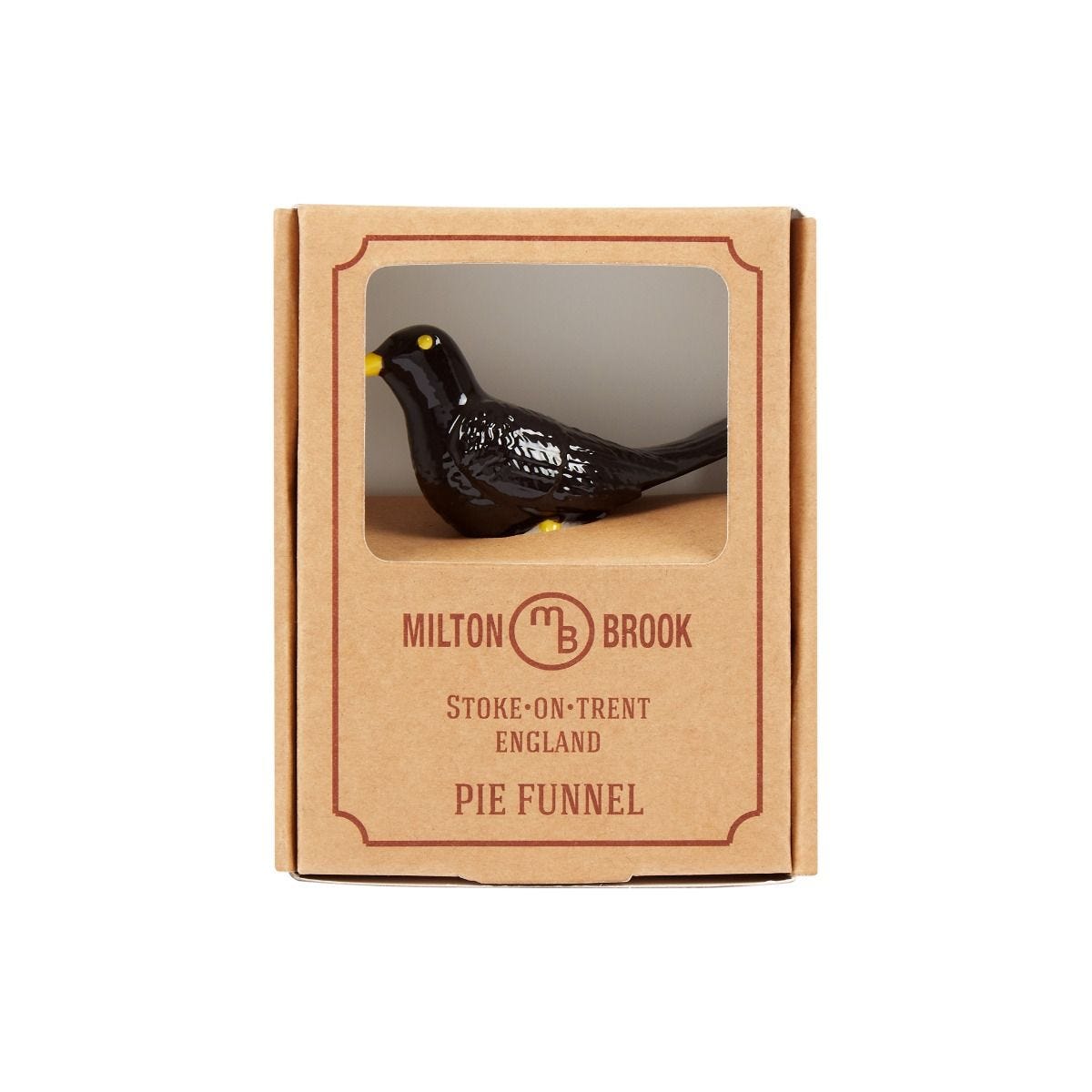 Wade Ceramics Blackbird porcelain pie funnel, UK version