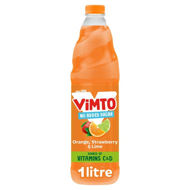 Vimto Remix Orange Strawberry & Lime Squash   1L GOODS M&S   