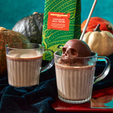 Skull-shaped Belgian hot chocolate melt 45g, UK version