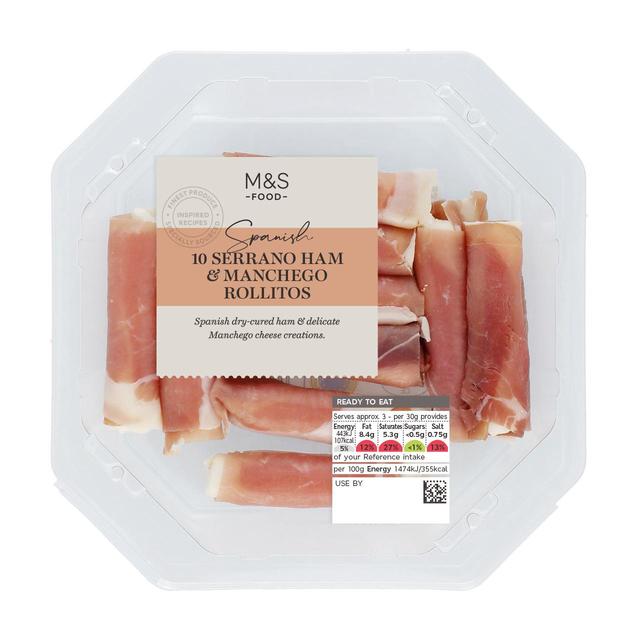 M&S Serrano Ham & Manchego Cheese Rolls   10 per pack GOODS M&S   