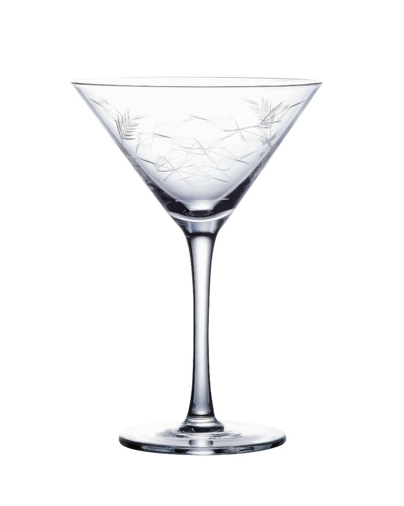 The Vintage List fern martini glass set of 2 - British product