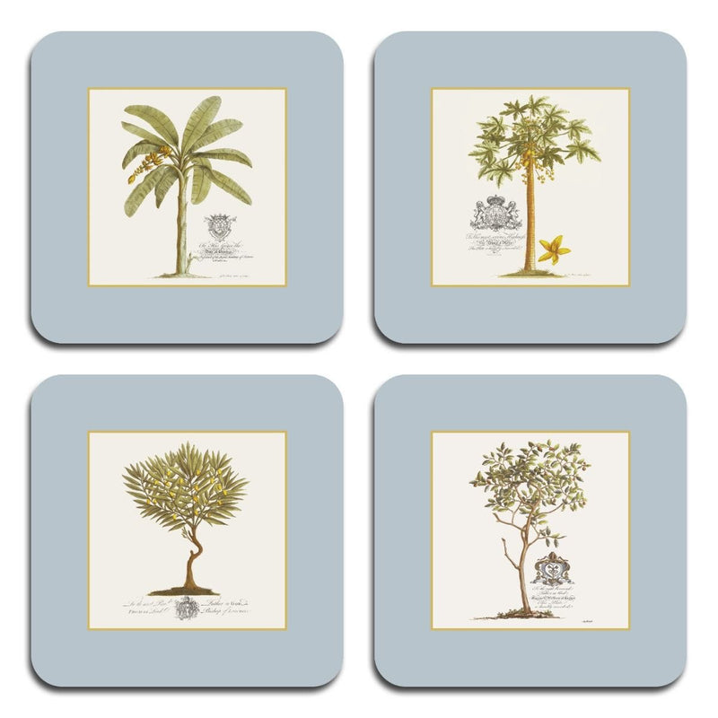 Club Matters Island Palm coasters set of four - British product