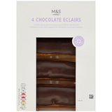 M&S 4 Chocolate Eclairs   175g GOODS M&S   