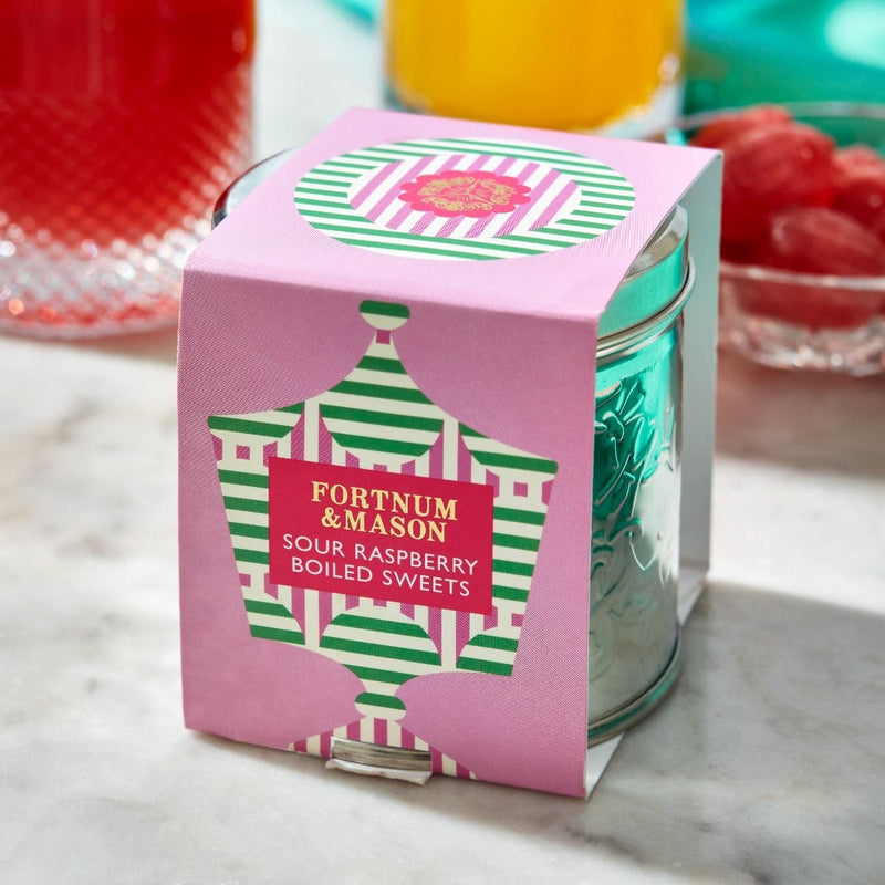 Fortnum & Mason sour raspberry boiled sweets 120g, imported from the UK