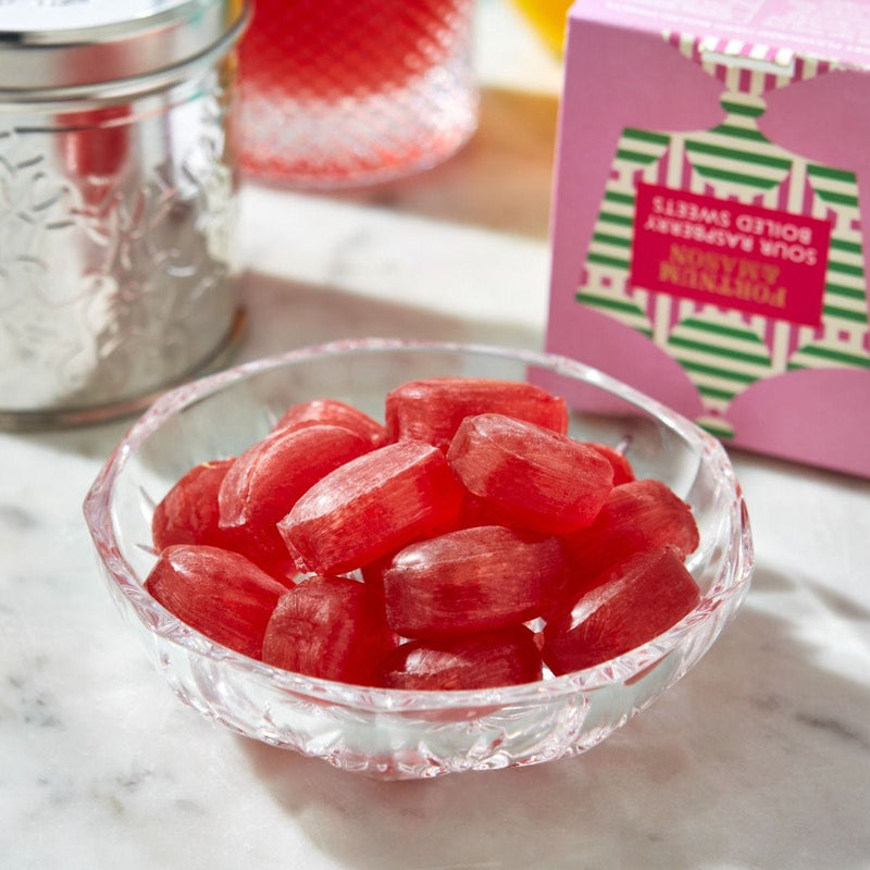 Fortnum & Mason sour raspberry boiled sweets 120g, imported from the UK