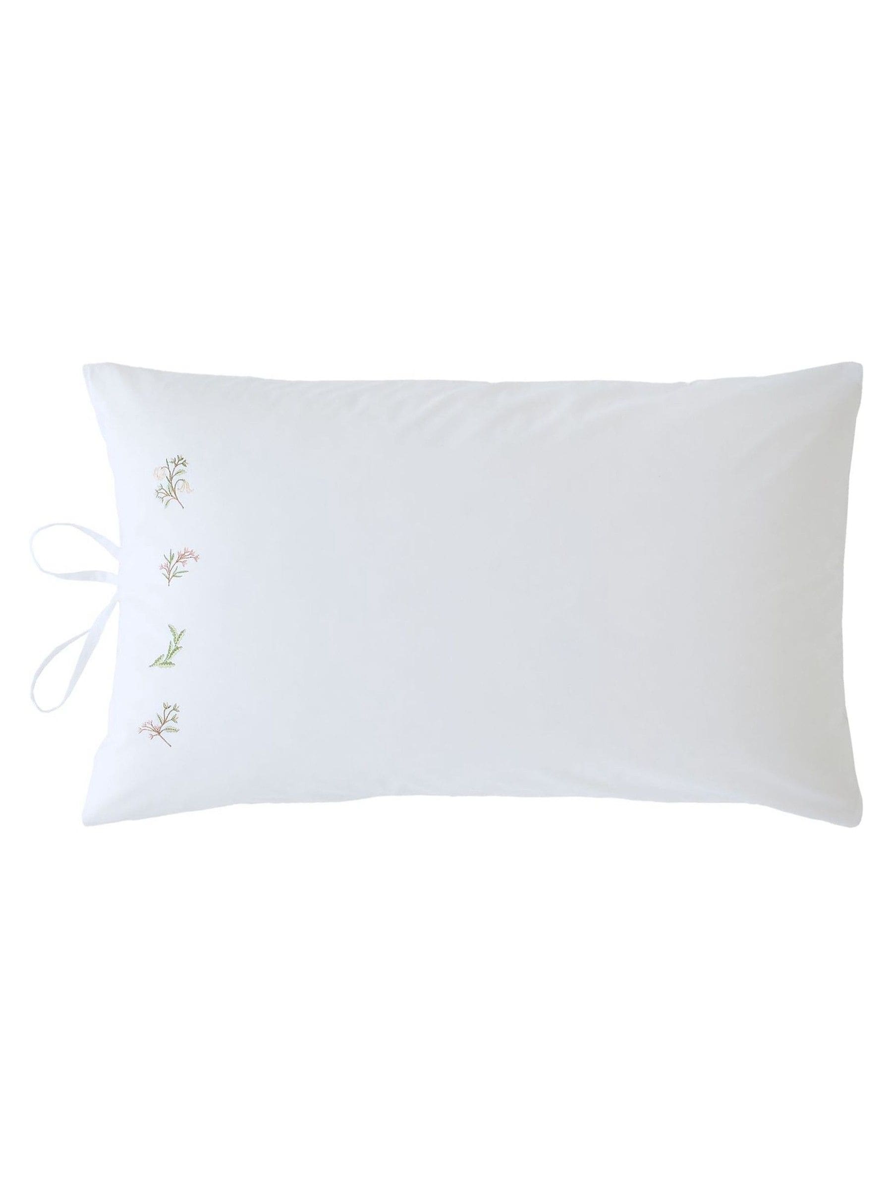 Historic Royal Palaces rose pink embroidered pillowcases 200 thread count (British brand)