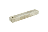 MONTROI travertine incense holder with deep ash cavity - British product