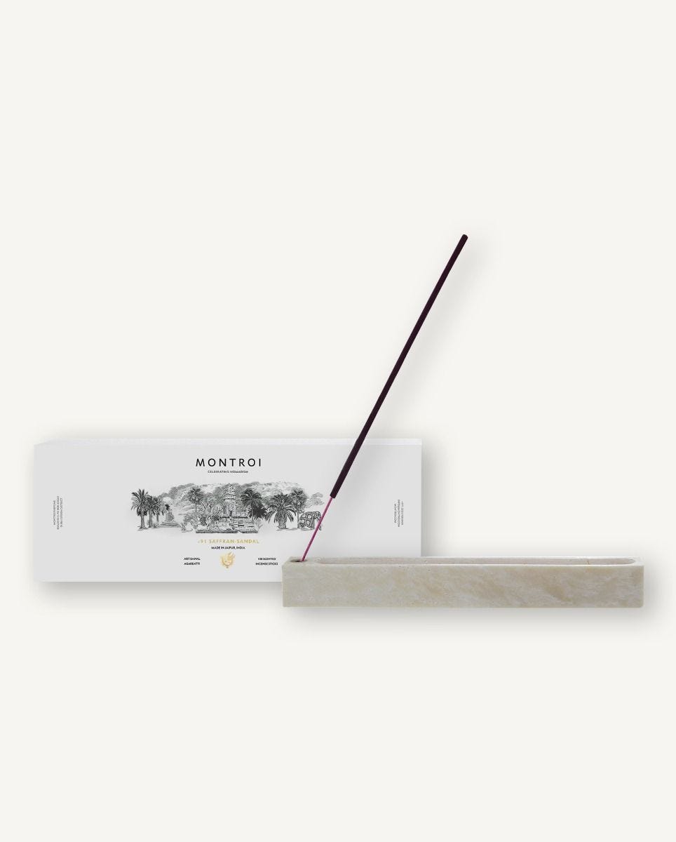 MONTROI Saffran-Sandal incense sticks box of 100, UK version