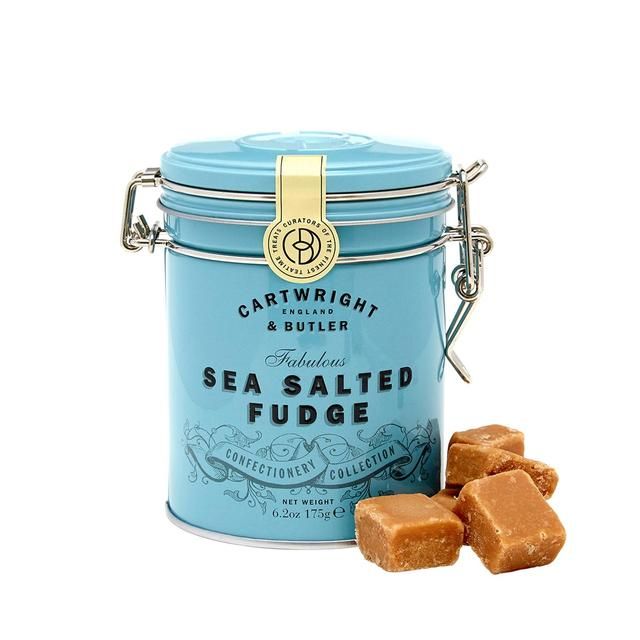 Cartwright & Butler Salted Caramel Fudge in Tin   175g GOODS M&S   