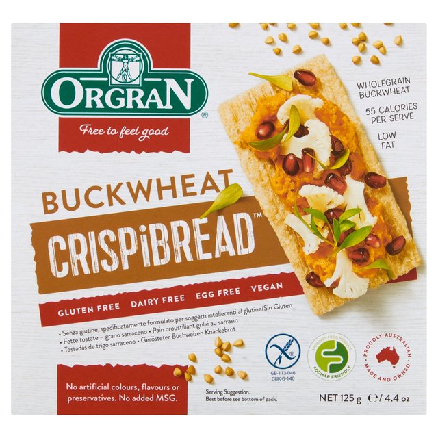 ORGRAN Gluten Free Buckwheat Crispibread   125g GOODS M&S   