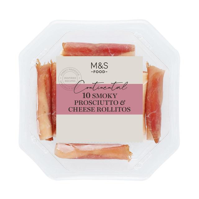 M&S Smoked Spiced Prosciutto & Cheese Rolls   10 per pack