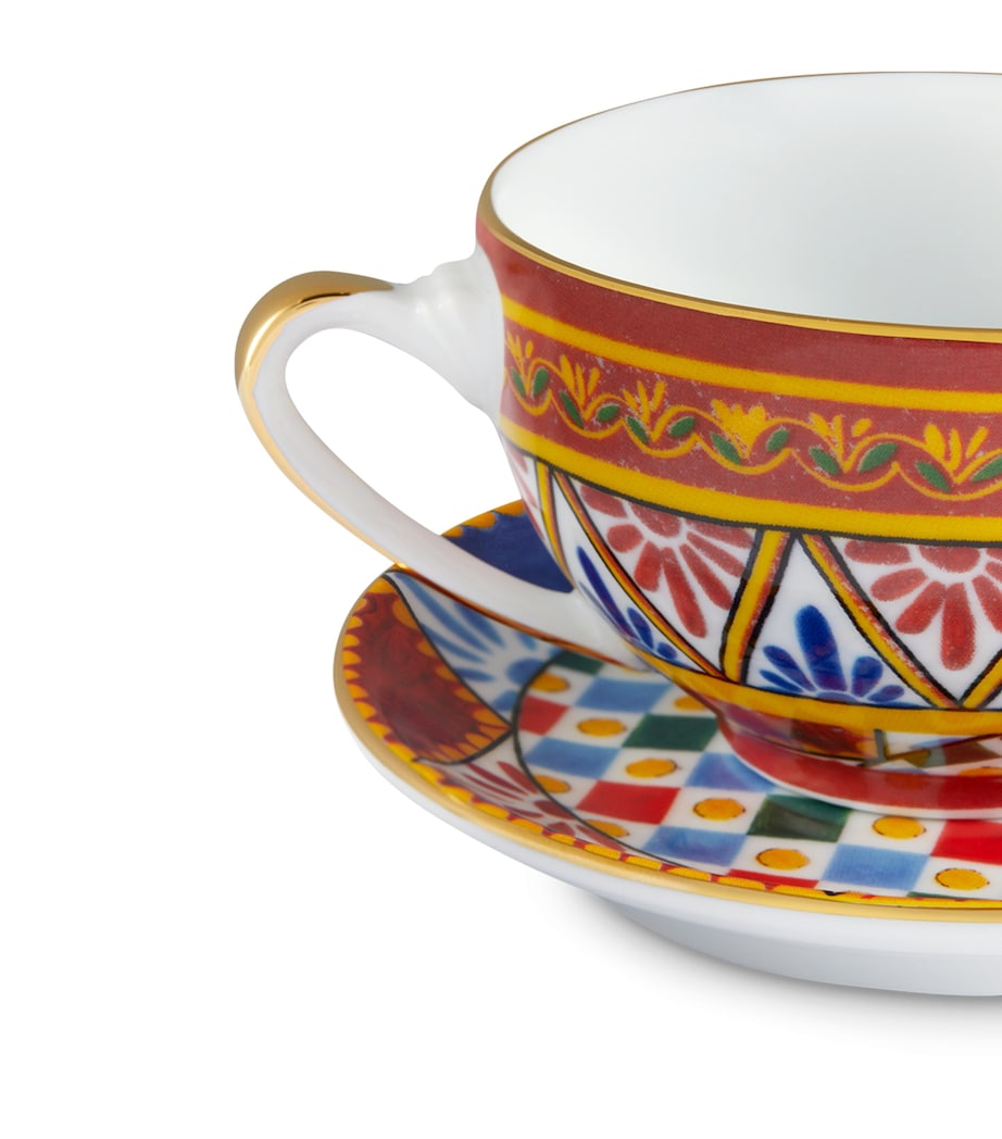 Dolce&Gabbana Casa Carreto teacup and saucer set - British product