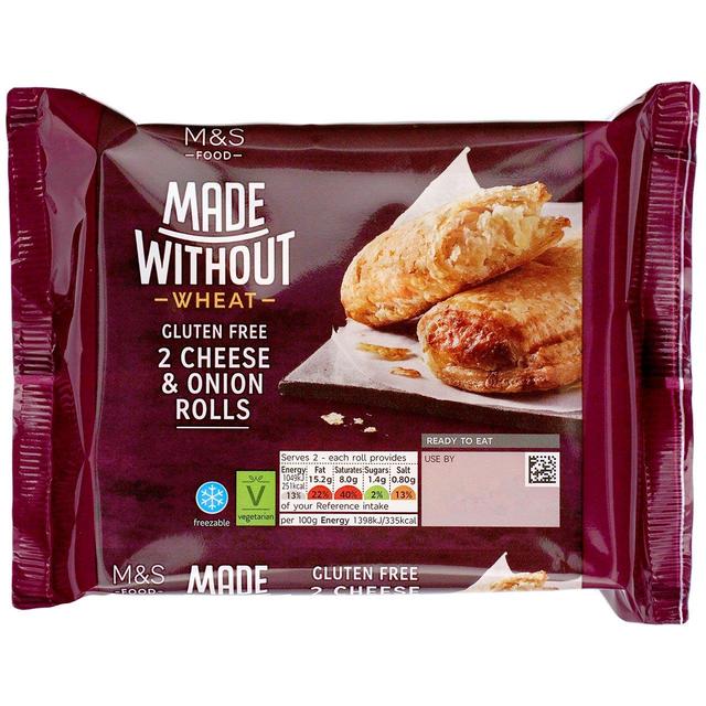 M&S Made Without Cheese & Onion Rolls   2 per pack GOODS M&S   