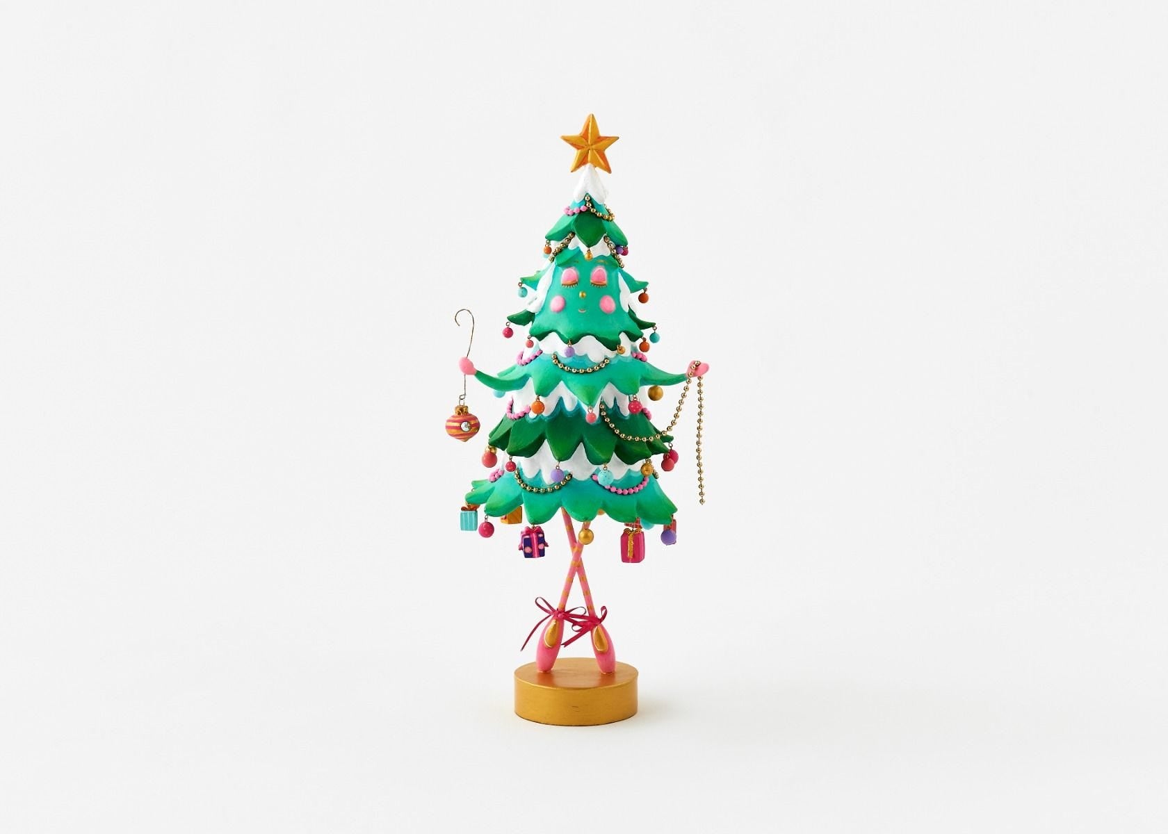 Pinesy Christmas tree tabletop figure in pastel hues - British product
