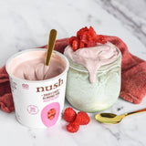 Nush Raspberry Almond yoghurt   350g GOODS M&S   