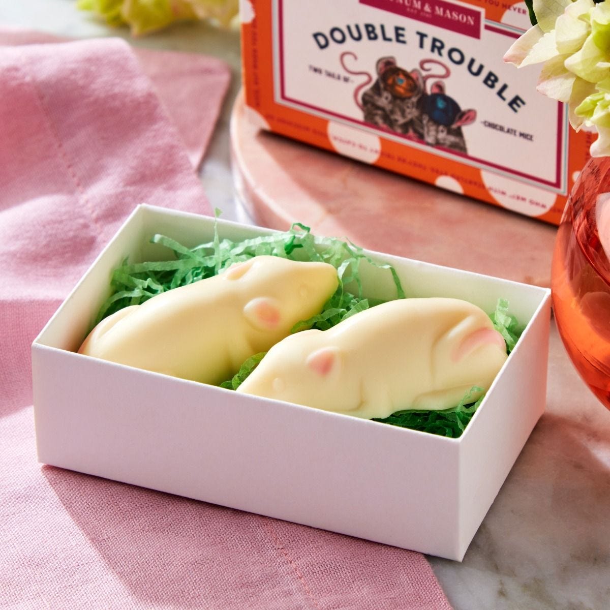 Fortnum's white chocolate mice matchbox 42g (British brand)