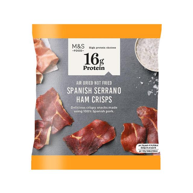 M&S Spanish Serrano Ham Crisps   25g GOODS M&S   