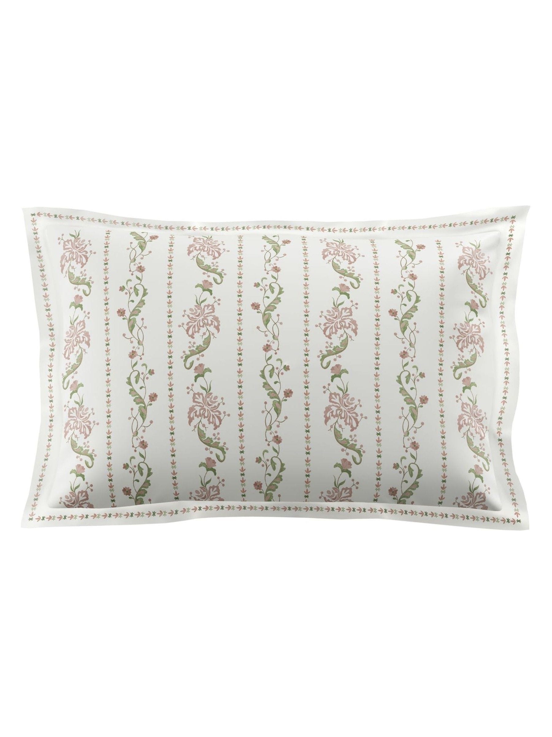 Historic Royal Palaces clay pink sage waistcoat pillowcases - British product