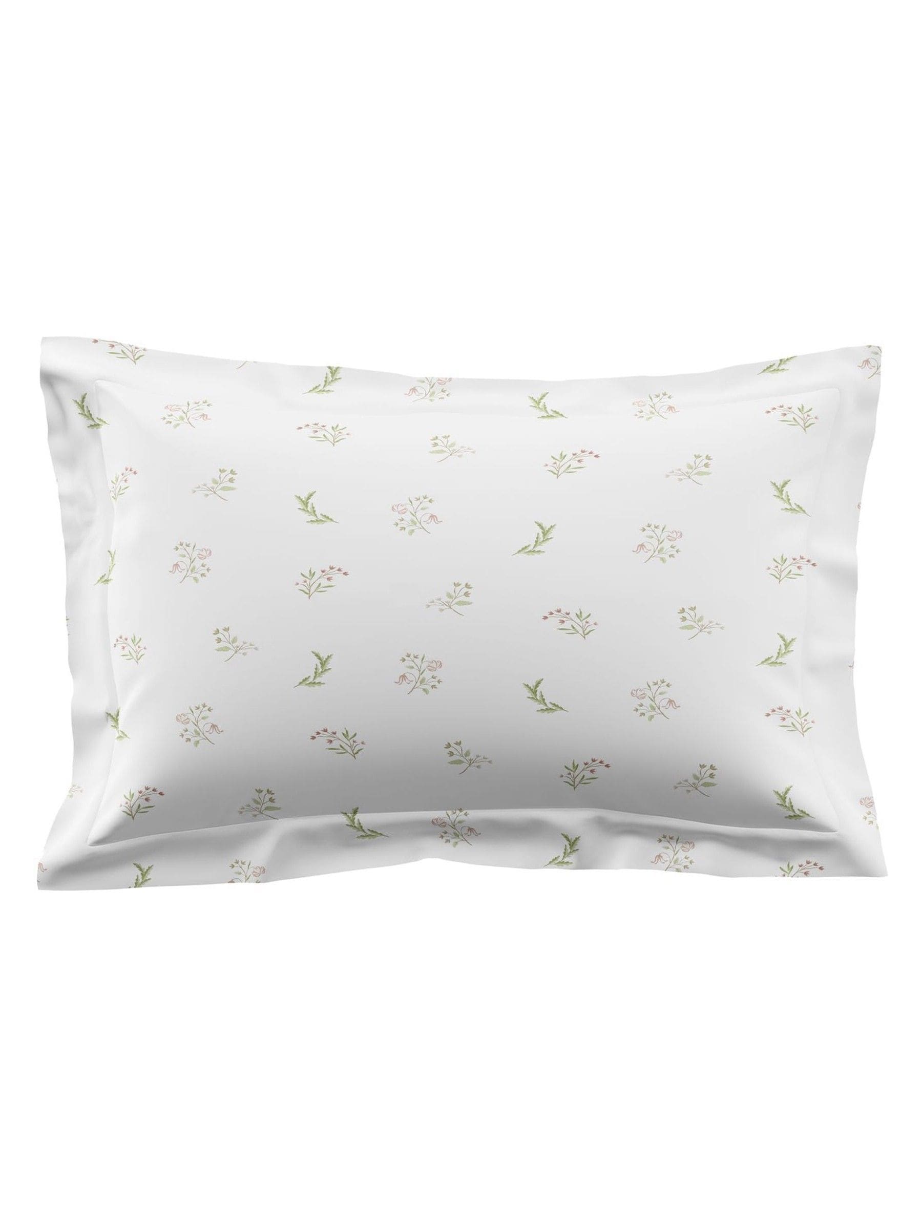 Historic Royal Palaces clay pink sage waistcoat pillowcases - British product