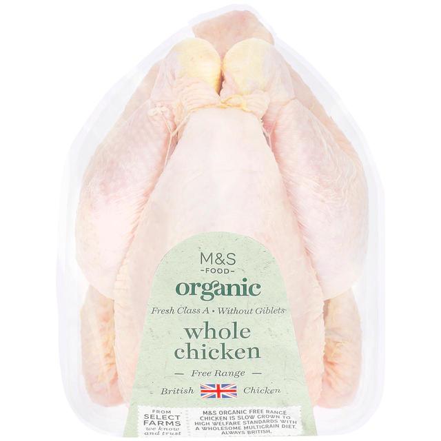 M&S Organic Free Range Whole Chicken   Typically: 1.8kg GOODS M&S   