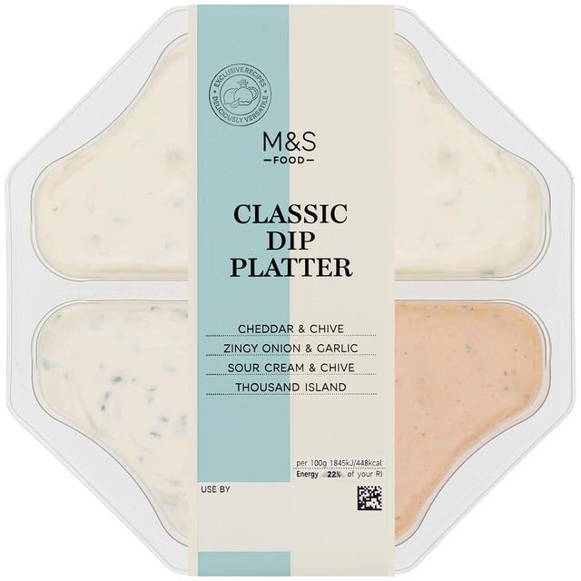 M&S Classic Dip Platter   516g GOODS M&S   