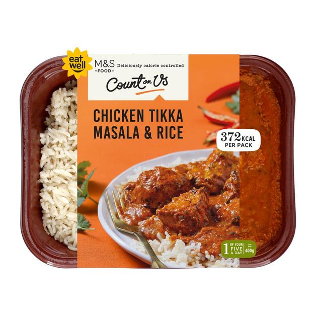 M&S Count On Us Chicken Tikka Masala & Rice   400g