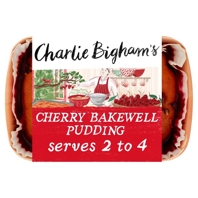 Charlie Bigham's Cherry Bakewell Pudding   409g GOODS M&S   