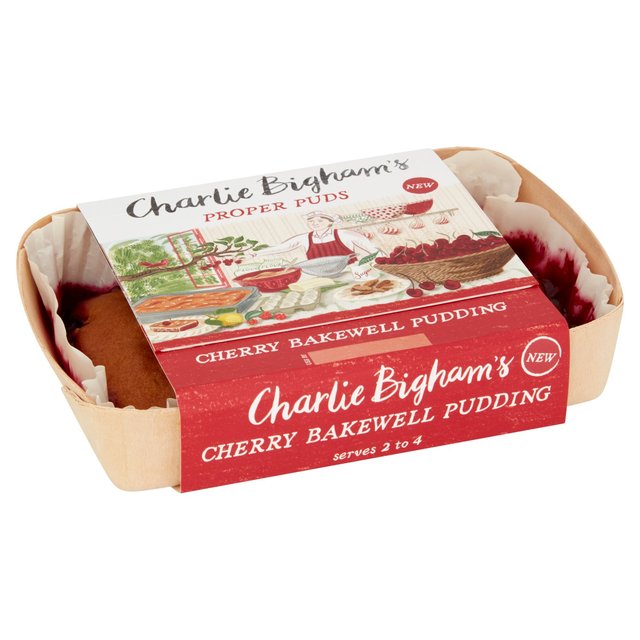 Charlie Bigham's Cherry Bakewell Pudding   409g GOODS M&S   