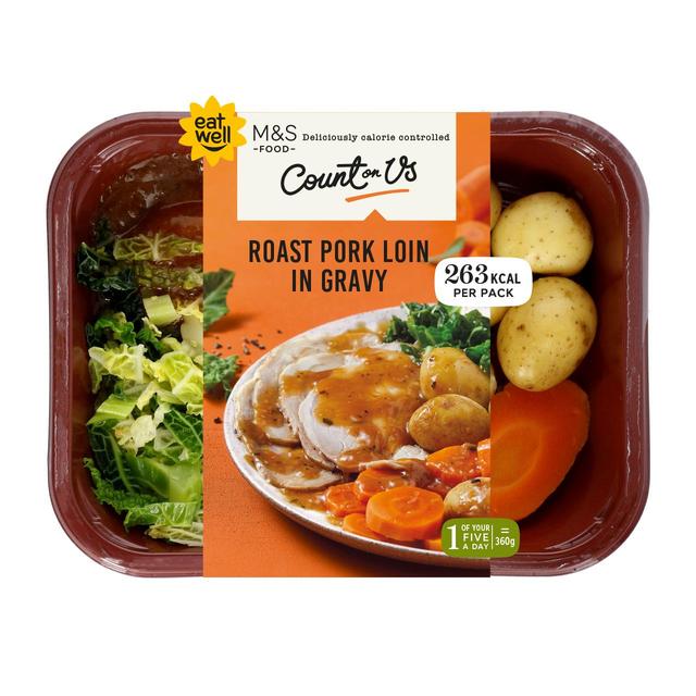 M&S Count On Us Roast Pork Loin in Gravy   395g