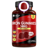 New Leaf Iron Gummies 14mg - 120 Iron Supplements, Vitamin C GOODS Superdrug   