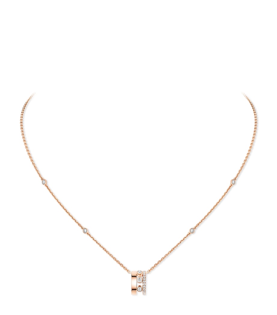 Messika Move Romane pink gold diamond necklace 0.31ct - British product