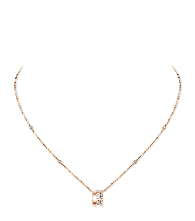 Messika Move Romane pink gold diamond necklace 0.31ct - British product