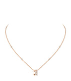 Messika Move Romane pink gold diamond necklace 0.31ct - British product