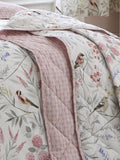Dreams & Drapes Pink Caraway quilted bedspread 200x230cm - British product