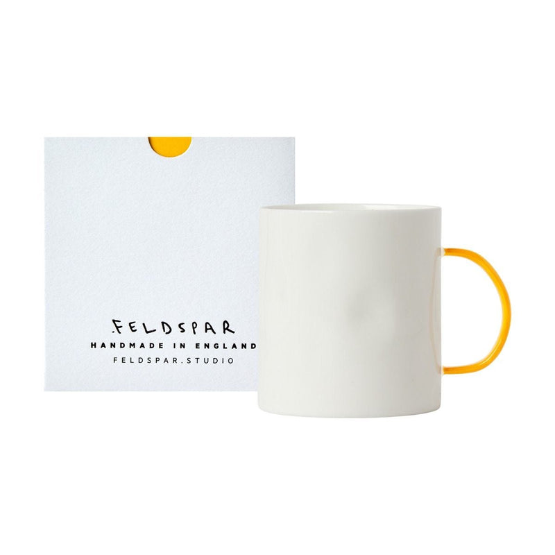 Feldspar coffee cup saffron 7oz, imported from the UK