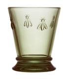 La Rochère bee footed tumbler olive green - British product
